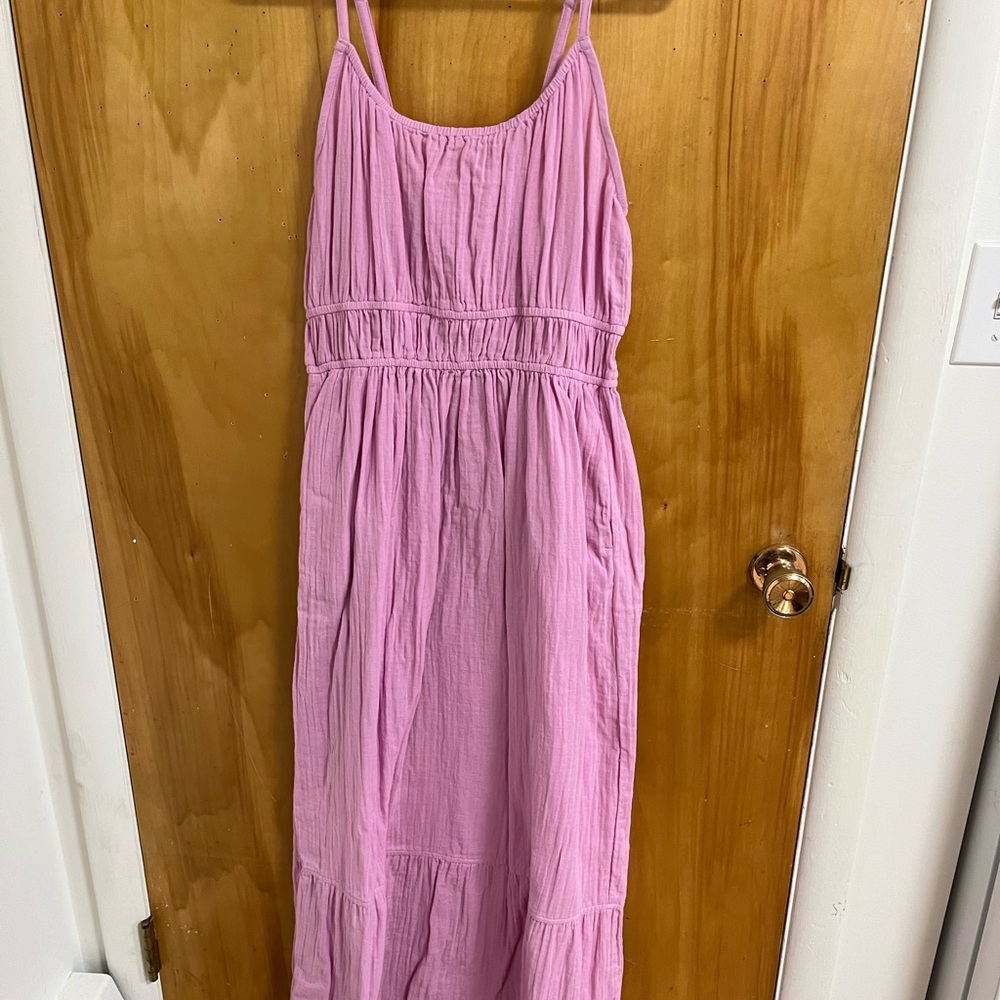 Pact light pink maxi dress